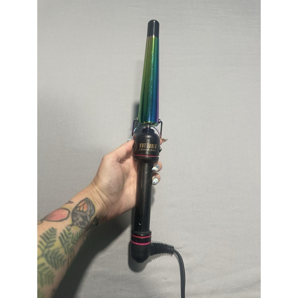 Hot Tools Tapered Barrel Rainbow‎ Curling Iron